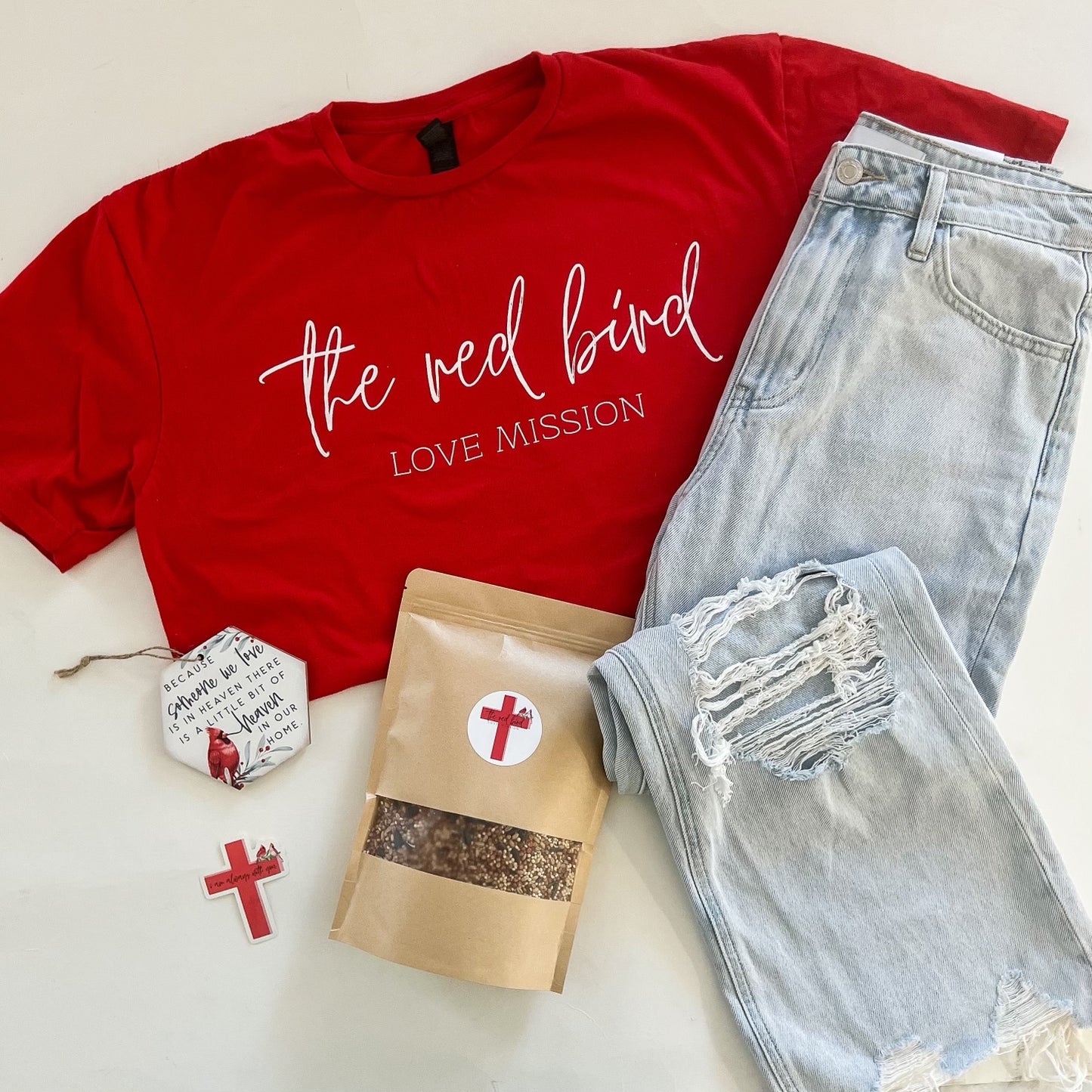 Red Bird Love Mission Shirt