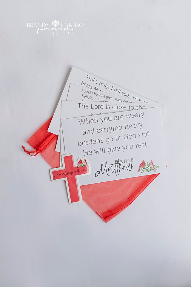 Cardinal quote for sympathy gift box 