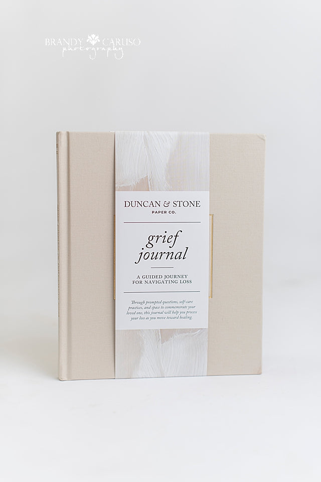 A guided journal for people who are experiencing loss after the death of a loved one.